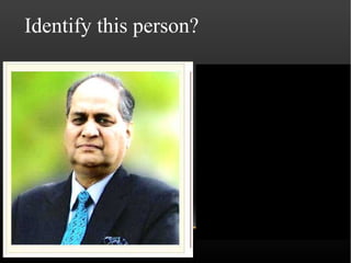 Identify this person?
 