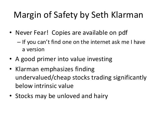 Margin of safety benjamin graham pdf