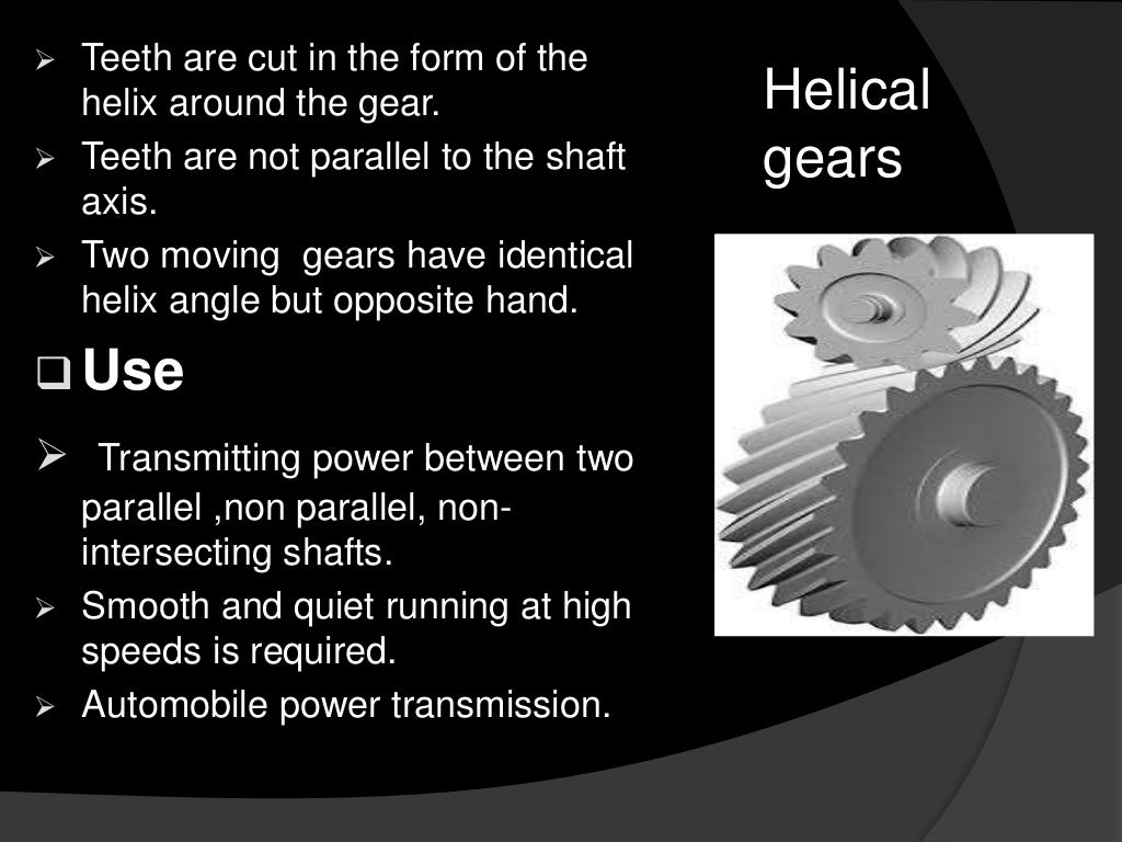 Types of gear drives