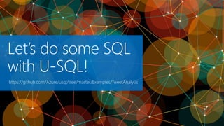 Unifies natively SQL’s declarativity and C#’s extensibility
Unifies querying structured and unstructured
Unifies local and...