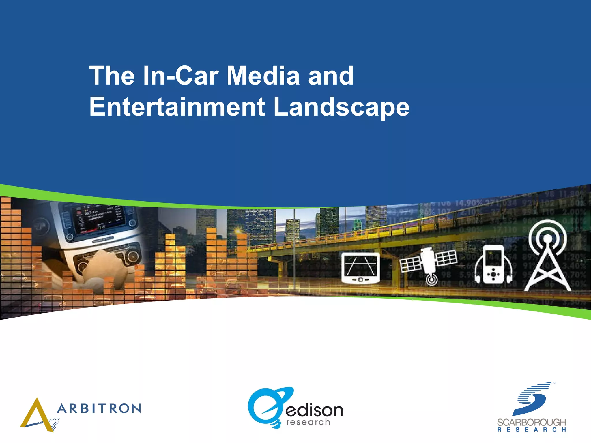 The In-Car Media and  Entertainment Landscape 