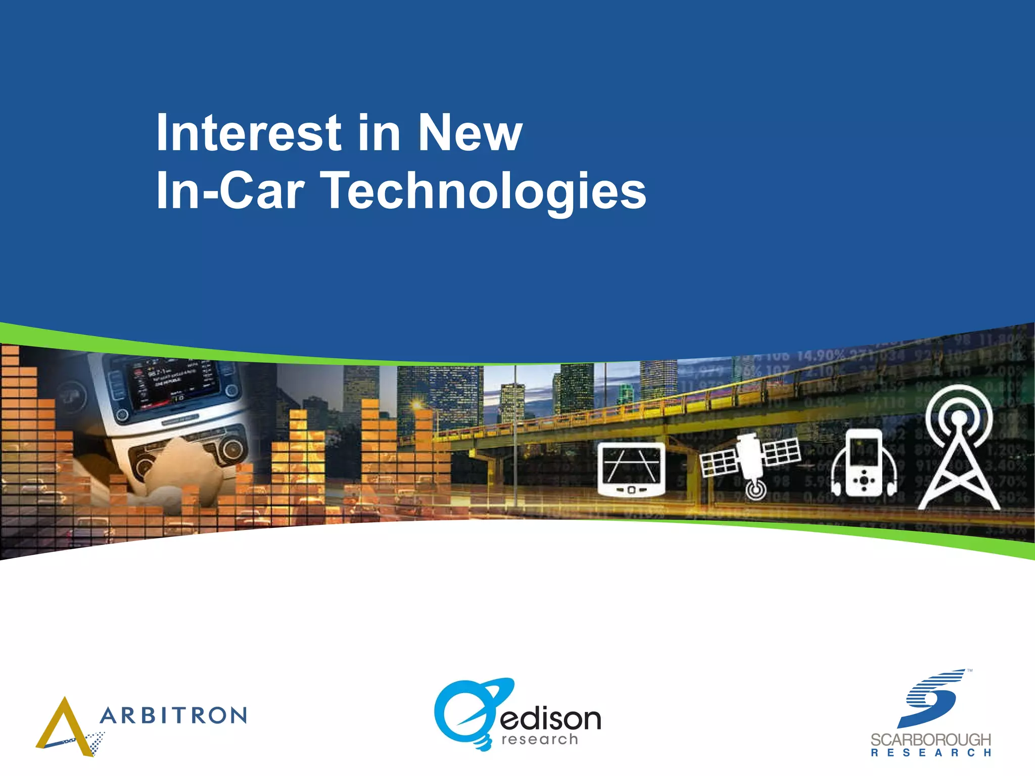 Interest in New  In-Car Technologies 