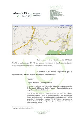 PETIÇÃO - RODOVIA BR 495