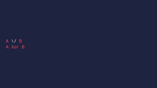 A / B
A Xor B
 