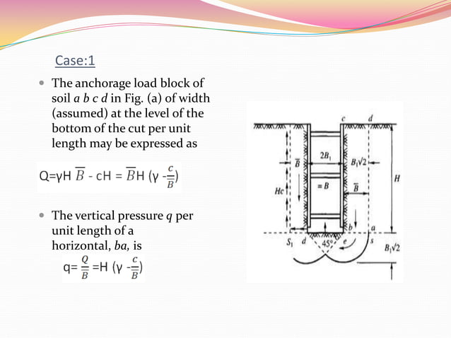 Braced cut in deep excavation | PPTX