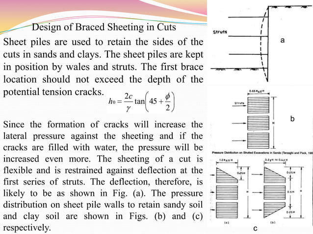 Braced cut in deep excavation | PPTX