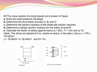 Braced cut in deep excavation | PPTX