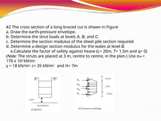 The design of a braced cut is a critical procedure in geotechnical ...
