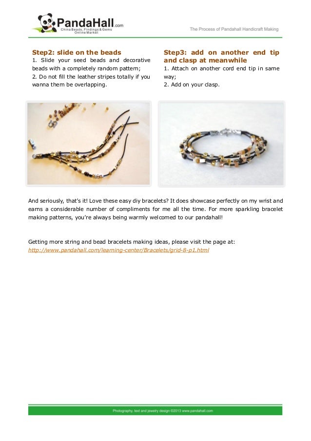 Bracelet making patterns easy diy bracelets out of leather cord and s…