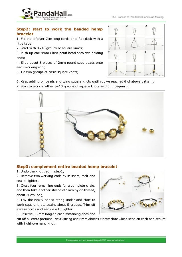 Bracelet making tutorial how to make hemp bracelets with beads