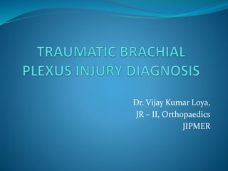 Dr. Vijay Kumar Loya,
JR – II, Orthopaedics
JIPMER
 