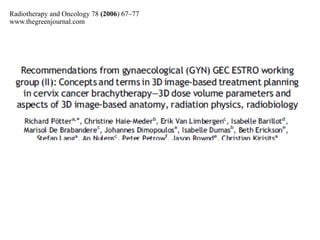 Radiotherapy and Oncology 78 (2006) 67–77
www.thegreenjournal.com
 