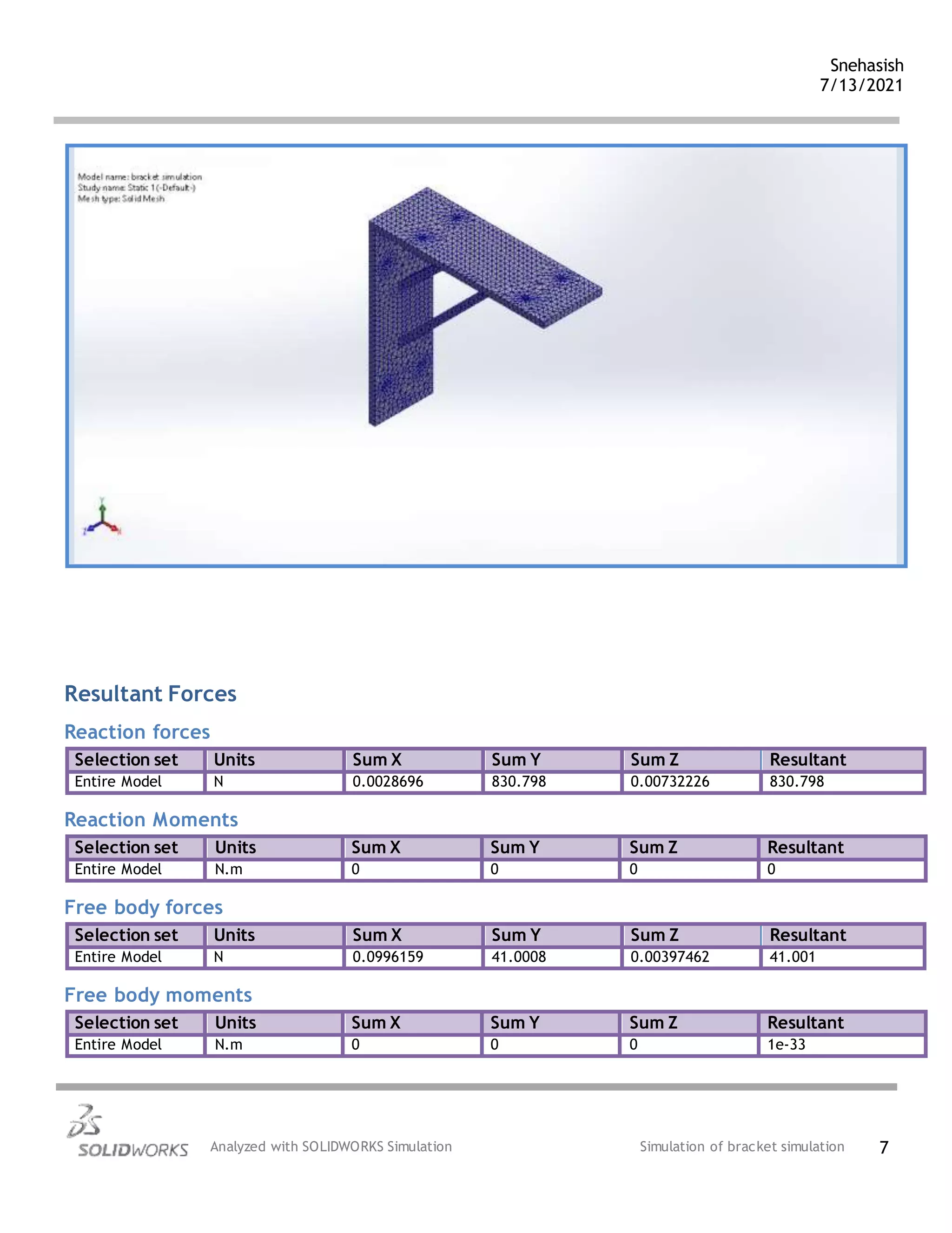 Bracket simulation static 1-1 | DOCX