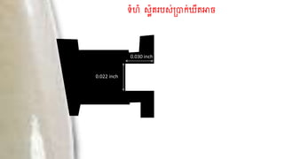 ទំហំ ស្ល៉តរបស្់ប្រាក់ឃីតអាច
0.022 inch
0.030 inch
 