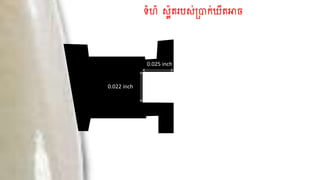 ទំហំ ស្ល៉តរបស្់ប្រាក់ឃីតអាច
0.022 inch
0.025 inch
 