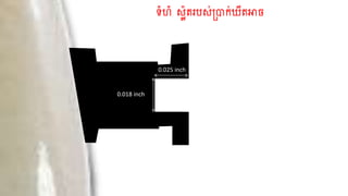 ទំហំ ស្ល៉តរបស្់ប្រាក់ឃីតអាច
0.018 inch
0.025 inch
 