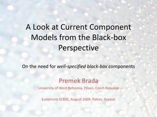 Black Box Components , 3 Ways for Writing Black Box Specifications – TLWK