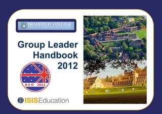 Group Leader
   Handbook
        2012
 