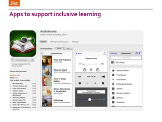 Apps to support inclusive learning
 