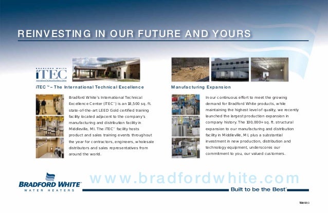 Bradford White Water Heater Information