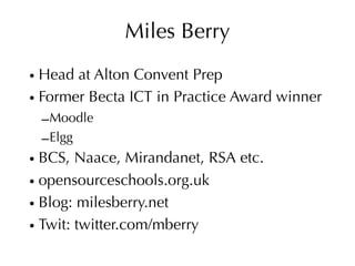 Informal Learning and Moodle