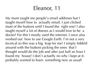 Informal Learning and Moodle