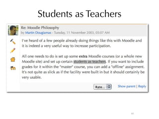 Informal Learning and Moodle