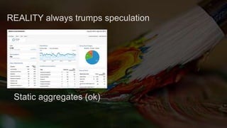 REALITY always trumps speculation
Static aggregates (ok)
 