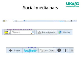 Social media bars 