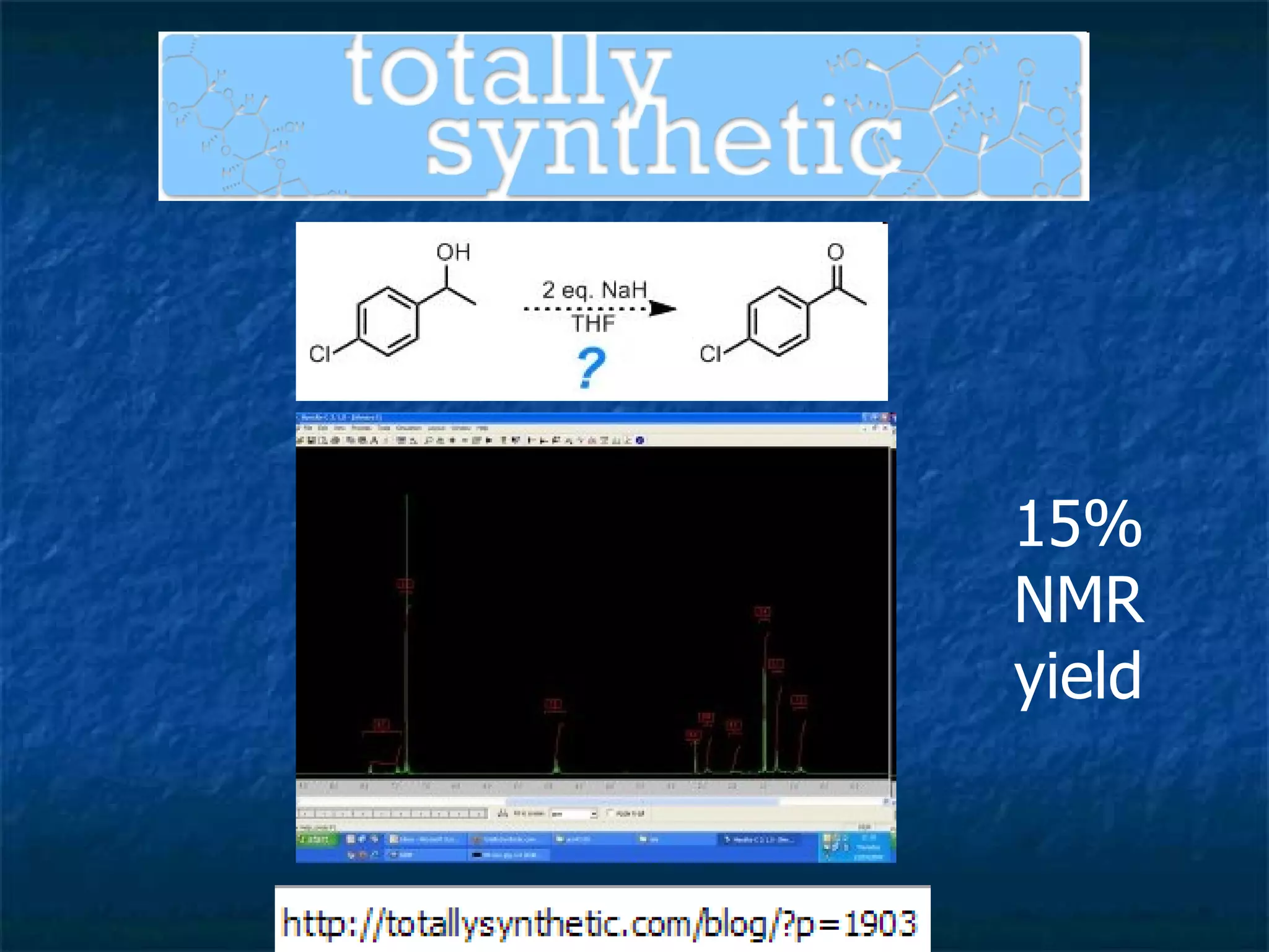 15% NMR yield