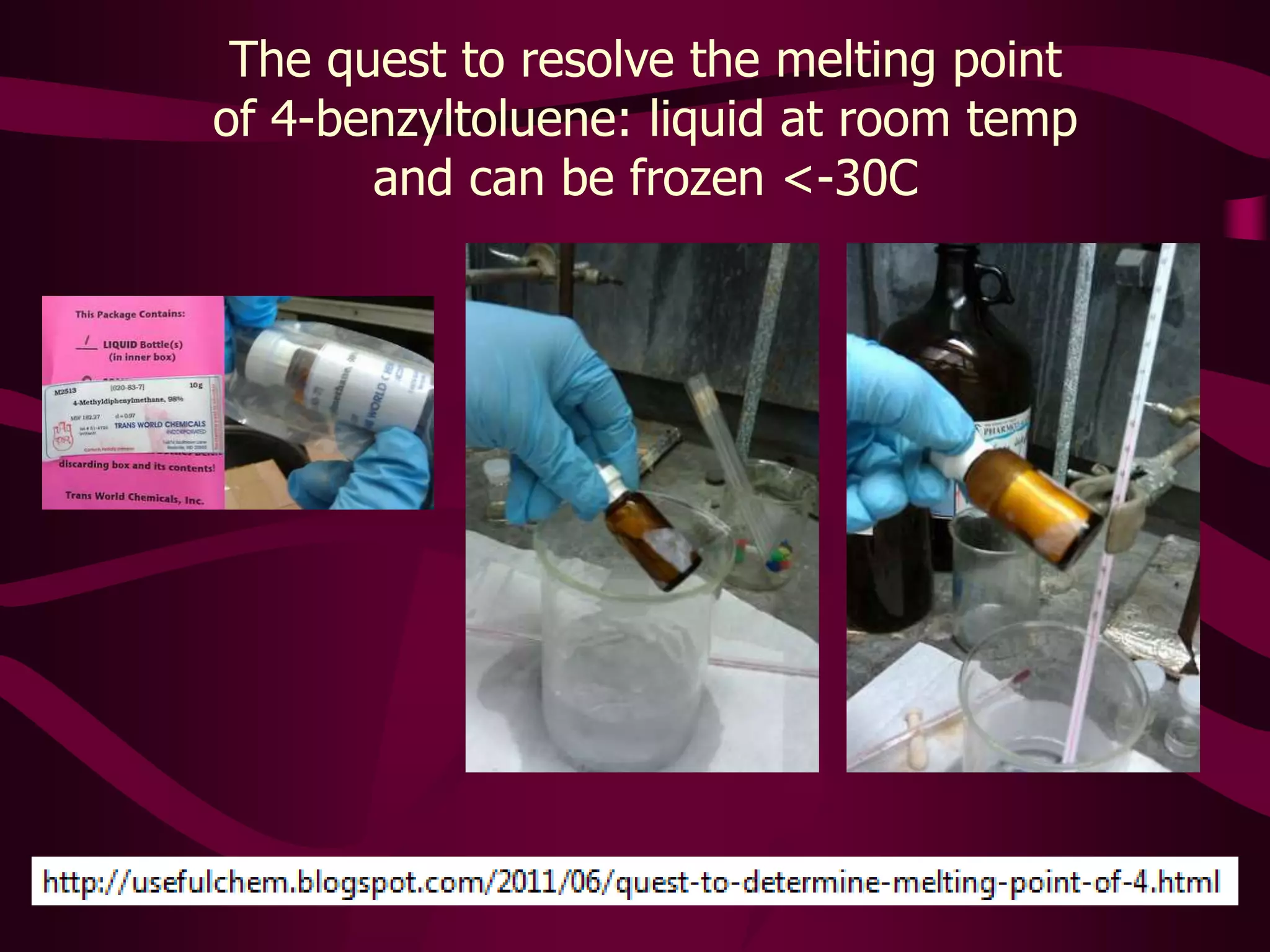 Live curation on a public Google Spreadsheet of compounds with highest mp ranges(collaboration with Andrew Lang and Antony Williams)