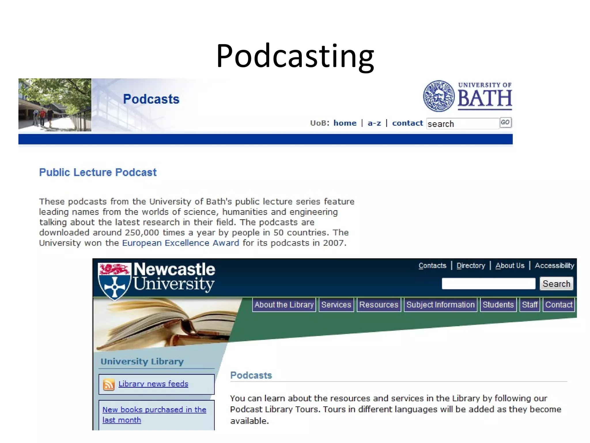 Podcasting