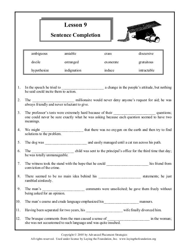 exercise-3-sentence-completion-lesson-2-answers-exercise-poster