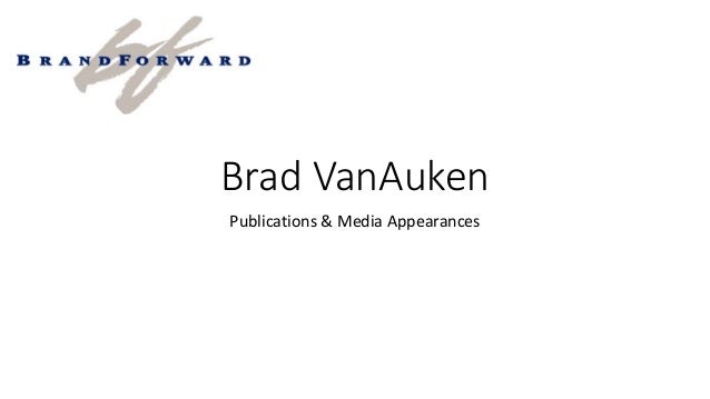 Brad VanAuken
Publications & Media Appearances
 