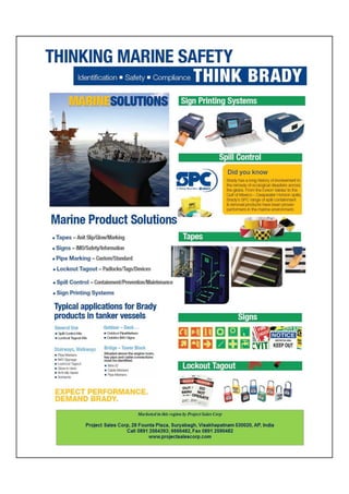 Brady marine solutions from project sales corp