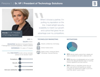 When I choose a partner, I’m
putting my reputation on the
line. I need airtight security,
scalability to match our growth
...