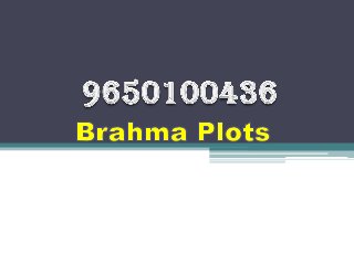 9650100436 Date 26Jan Brahma Plots on Golf Course Extension Road