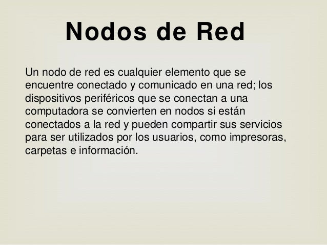 Resultado de imagen para que es un nodo en una red
