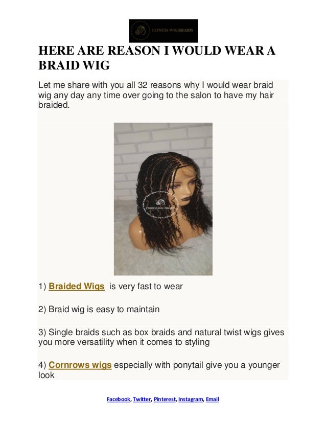 braided wigs instagram