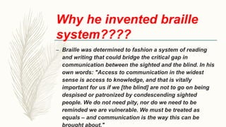 Braille System | PPTX
