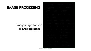 IMAGE PROCESSING
Braille To Sinhala Converter
Binary Image Convert
To Erosion Image
 