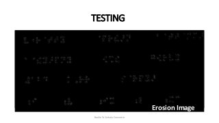 Braille To Sinhala Converter
TESTING
Erosion Image
 