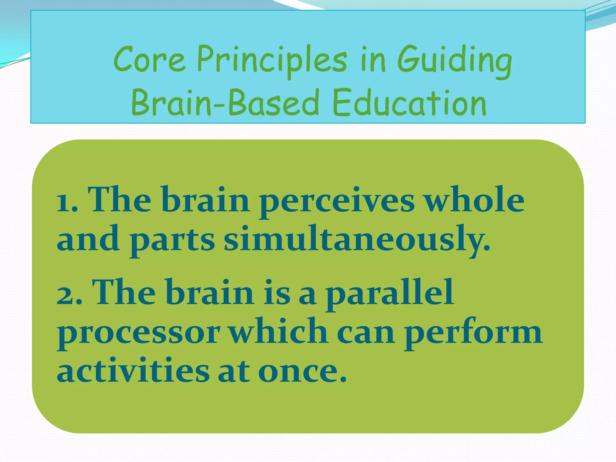 Brain based learning | PPTX