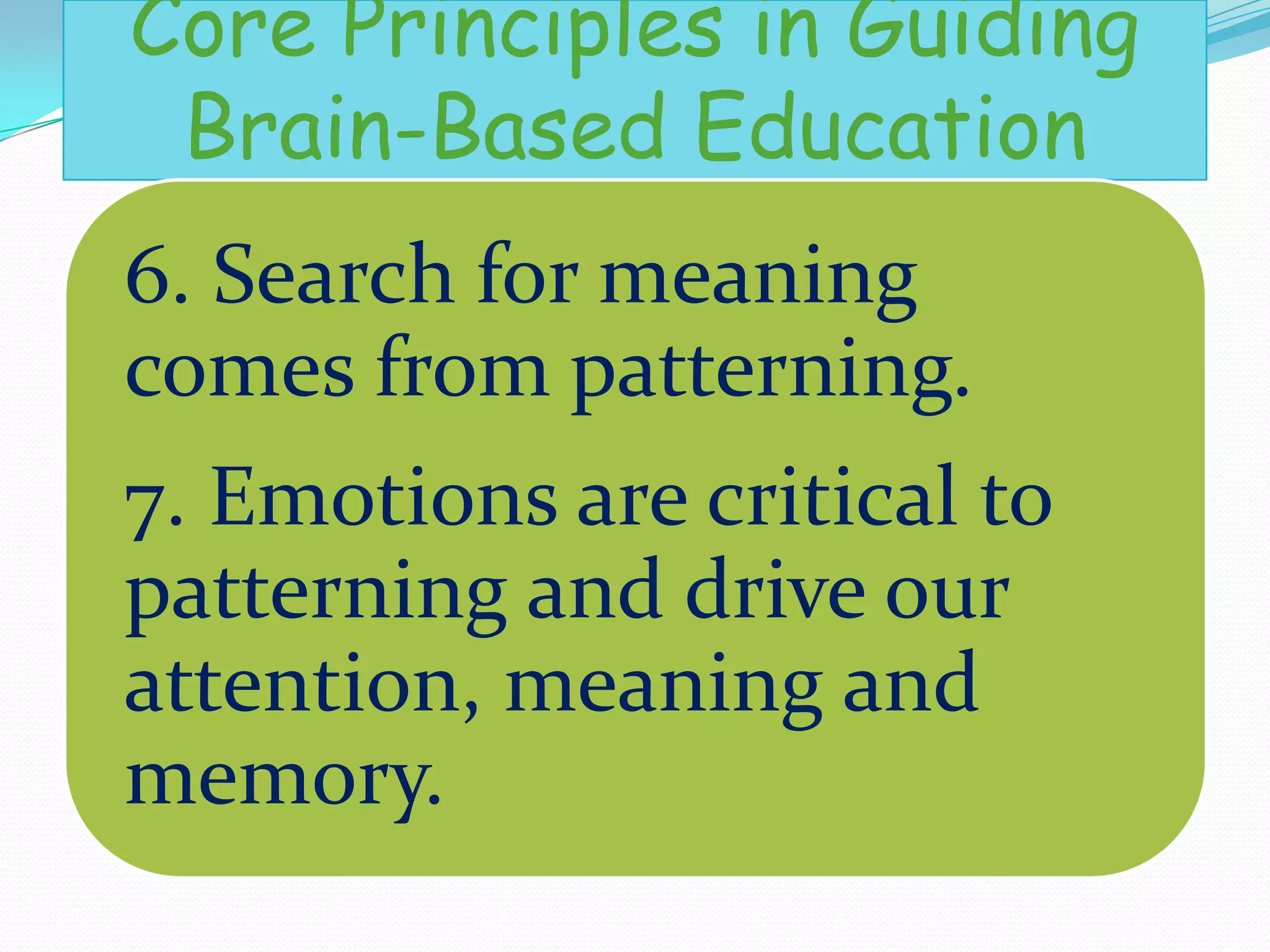 Brain based learning | PPTX