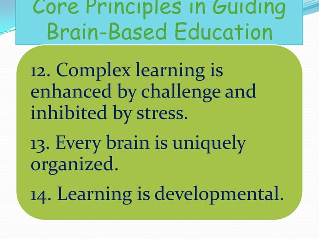 Brain based learning | PPTX