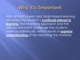 Brain based teaching | PPTX