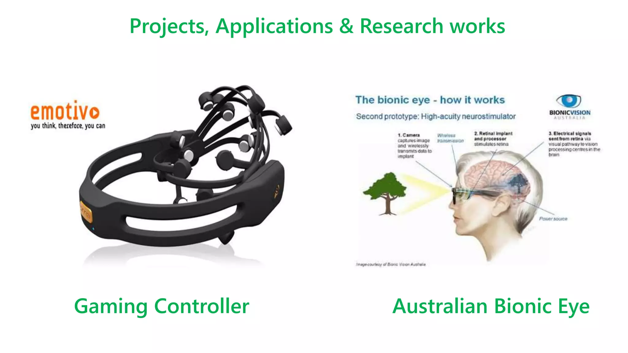 Australian Bionic EyeGaming Controller
Projects, Applications & Research works
 