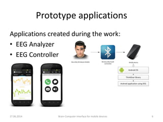 Brain-Computer interface for mobile devices - Master Thesis ...