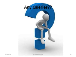 Any Queries??

11/23/2013

BCI Implementation

17

 