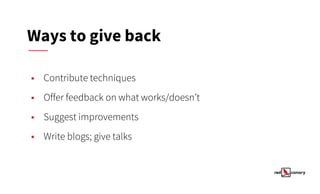 Starting Over with Sub-Techniques